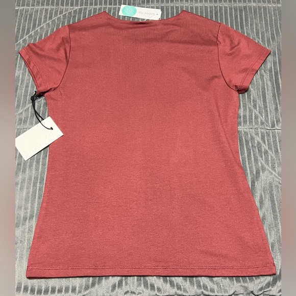The Commons Women's Medium Brown Top Shirt Modal Spandex NWT - Picture 2 of 4